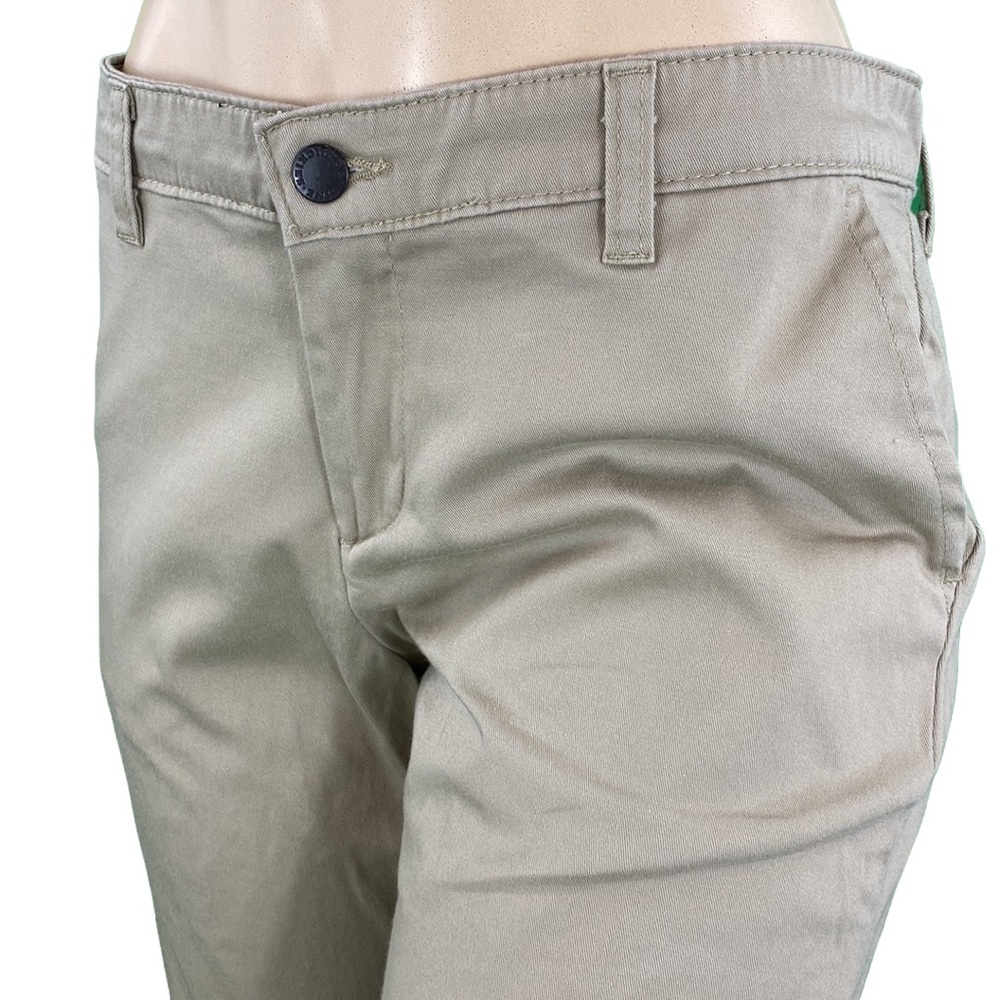 Dickies Women Petite Khaki Slim Bootcut Pants - Picture 4 of 15